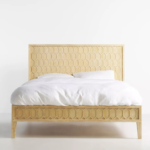 Blue City Decor Riyasat Artisan Carved Wood Bed - Image 2