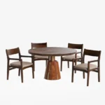 Blue City Decor Sierra Classic Wooden Dining Set – 2 Seater - Image 2