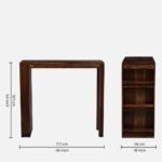 Blue City Decor Royale Counter-Height Bar Table Set in Solid Wood - Image 3