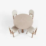 Blue City Decor Urban Crest 4 Seater Dining Table Set - Image 2