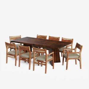 Buy Blue City Decor Siena Prime Luxury Dining Ensemble – 8 Seater | Dining | Dining Set | Wooden Dining Set | Dining Room Furniture | Blue City Decor
