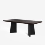 Blue City Decor Valencia Walnut Finish 8-Seater Dining Table Ensemble - Image 2