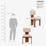 Blue City Decor Timeless Charm 6 Seater Dining Set - Image 8