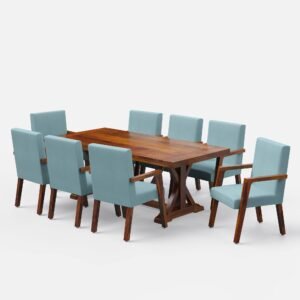 Buy Blue City Decor HeritageLine Premium Dining Table Set | Dining Table Set | Wooden Dining | Wooden Dining Table Set | Dining Room Furniture | Solid Wood Furniture | Blue City Decor