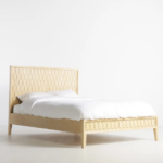 Blue City Decor Riyasat Artisan Carved Wood Bed - Image 3