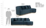 Blue City Decor Urban Haven Corner Sofa Set - Image 11