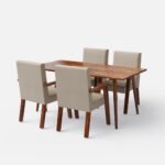 Blue City Decor Verona Solid Wood 6 Seater Dining Table Set - Image 8