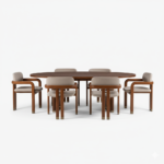 Blue City Decor UrbanElegance 6-Seat Dining Table Set - Image 3