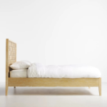 Blue City Decor Riyasat Artisan Carved Wood Bed - Image 4