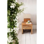 Buy Blue City Decor Boston Silver Contemporary Bedside Table | Side Table | Bedside Table | Wooden Bedside Table | Wooden Bedside Table | Bedroom Furniture | Living Room Furniture | Solid Wood Furniture | Blue City Decor