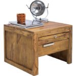 Blue City Decor Boston Silver Contemporary Bedside Table - Image 3