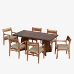 Blue City Decor Milano Heritage 6-Seater Dining Set - Image 5