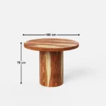 Blue City Decor HeritageLine 4-Seater Dining Table Set - Image 11