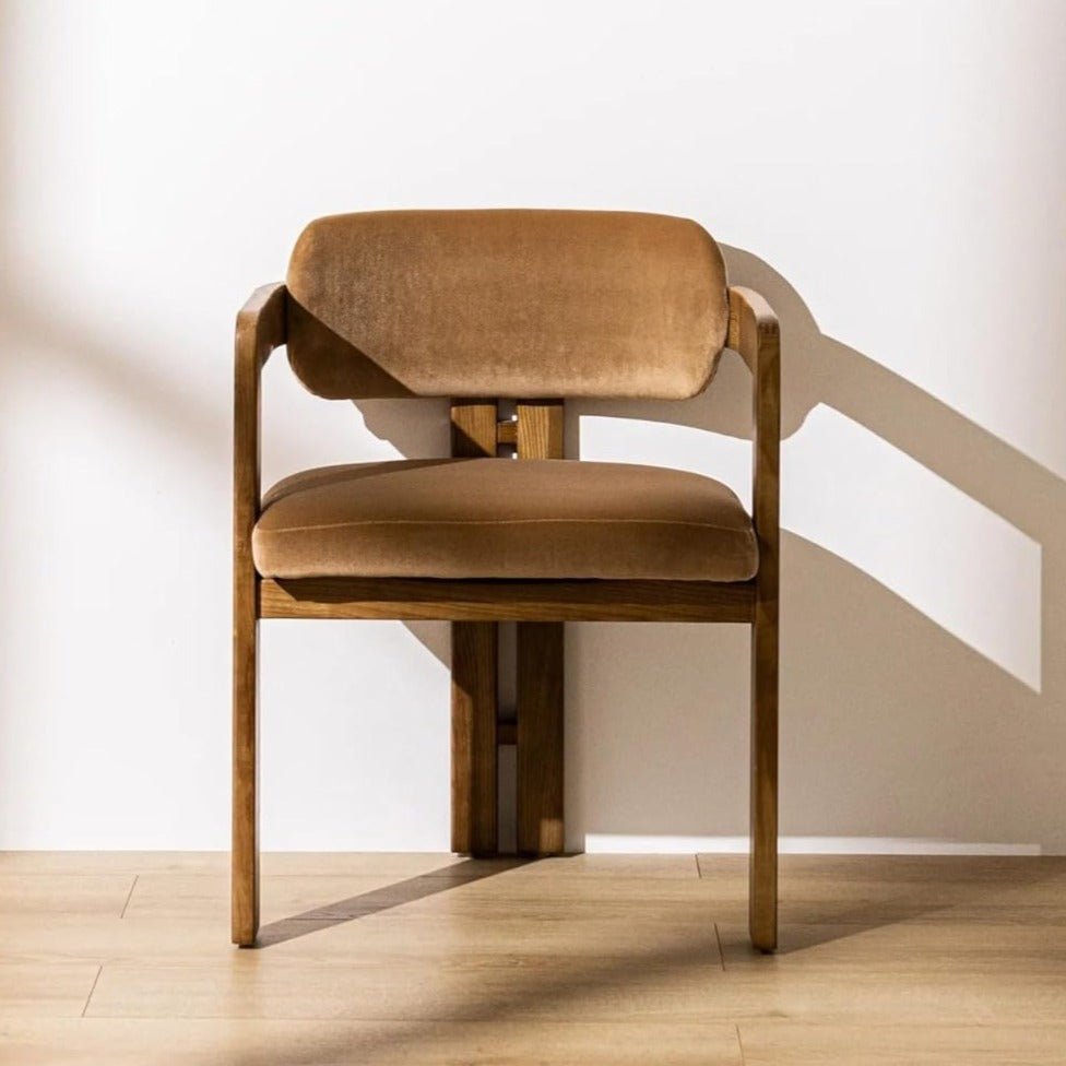 Buy Blue City Decor Tavrik Elegant Solid Wood Arm Chair | Dining Chair| Wooden Chair | Wooden Dining Chair |Dining Room Furniture | Blue City Decor