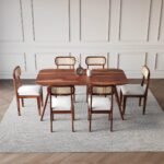 Blue City Decor HeritageCraft Sheesham Dining Table Set for Six Seater - Image 2