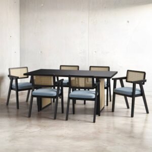 Buy Blue City Decor Heritage Premium 6 Seater Dining | Dining Table Set | 6 Seater Dining Set | Wooden Dining | Wooden Dining Table Set | Dining Room Furniture | Solid Wood Furniture | Blue City Decor