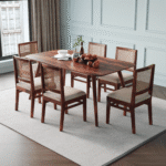 Blue City Decor HeritageLine Six-Seater Timber Dining Set
