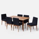 Blue City Decor UrbanNest 6-Seater Dining Table Set - Image 2