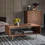 Buy Blue City Decor Agra Heritage Coffee Table | Coffee Table | Wooden Coffee Table | Living Room Furniture | Solid Wood Furniture | Blue City Decor