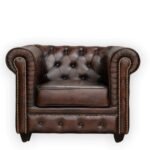 Blue City Decor Regal Buttoned Living ArmChair – 1 Seater Sofa - Image 3