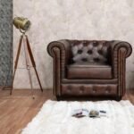 Blue City Decor Regal Buttoned Living ArmChair – 1 Seater Sofa