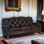 Blue City Decor GrandVintage Padded Arm Seating 3 Seater Sofa