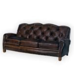 Blue City Decor GrandVintage Padded Arm Seating 3 Seater Sofa - Image 3