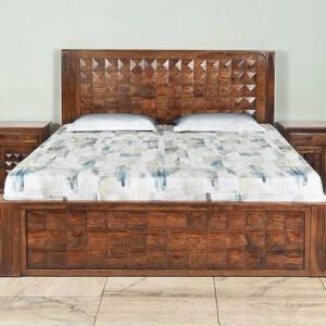 Buy Blue City Decor Shardul Heritage Solid Wood Bed | Beds | King Size Bed | King Bed | Queen Size Bed | Queen Bed | Wooden Bed | Poster Bed | Double Bed | Bedroom Furniture | Blue City Decor
