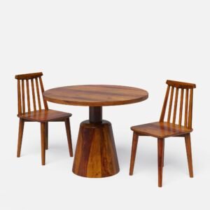 Buy Blue City Decor NovoLux Contemporary 2-Seater Dining Table Set | Dining Table Set | 2 Seater Dining Set | Wooden Dining | Wooden Dining Table Set | Dining Room Furniture | Solid Wood Furniture | Blue City Decor