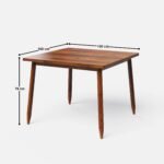 Blue City Decor Verona Contemporary 4-Seater Dining Table Set - Image 8