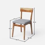 Blue City Decor Aurora Solid Wood Dining Table Set – 6 Seater - Image 10