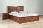 Blue City Decor Shardul Heritage Solid Wood Bed - Image 2