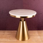 Blue City Decor Golden Sphere Side Table - Image 2