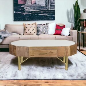 Buy Blue City Decor Urban Marble Coffee Table | Coffee Table | Wooden Coffee Table | Living Room Furniture | Solid Wood Furniture | Blue City Decor