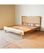 Blue City Decor Signature Cane Solid Mango Wood Bed - Image 2