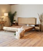 Blue City Decor Signature Cane Solid Mango Wood Bed - Image 4