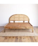 Buy Blue City Decor Rattan Elegance Natural Mango Wood Bed | Beds | King Size Bed | King Bed | Queen Size Bed | Queen Bed | Wooden Bed | Poster Bed | Double Bed | Bedroom Furniture | Blue City Decor