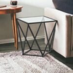 Blue City Decor Valerie Geometric Black Side Table - Image 2