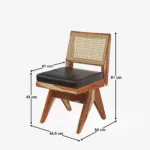 Blue City Decor DarkTone Minimalist Dining Table Set – 4 Seater - Image 5