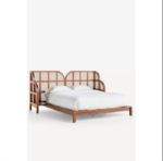 Blue City Decor Yuvin Rich Tone Solid Wood Bed - Image 2