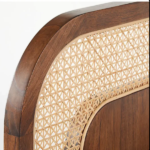 Blue City Decor Evira Natural Cane Solid Wood Bed - Image 4