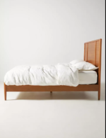 Blue City Decor Vardaan Natural Solid Wood Bed - Image 3