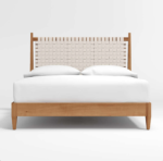 Blue City Decor Vamika Woven Leather Bed Frame - Image 2