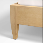 Blue City Decor Vamika Woven Leather Bed Frame - Image 5