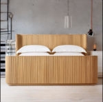 Buy Blue City Decor Virex Sculpted Solid Wood Bed | Beds | King Size Bed | King Bed | Queen Size Bed | Queen Bed | Wooden Bed | Poster Bed | Double Bed | Bedroom Furniture | Blue City Decor