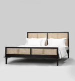 Blue City Decor Adiva Blackwood Handwoven Cane Bed - Image 3
