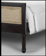 Blue City Decor Adiva Blackwood Handwoven Cane Bed - Image 7