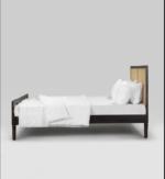 Blue City Decor Adiva Blackwood Handwoven Cane Bed - Image 4