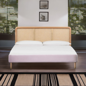 Buy Blue City Decor Vanika Arc Handcrafted Cane Bed | Beds | King Size Bed | King Bed | Queen Size Bed | Queen Bed | Wooden Bed | Poster Bed | Double Bed | Bedroom Furniture | Blue City Decor