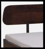 Blue City Decor Sheesham Wood Bed in Rosewood Finish - Image 5